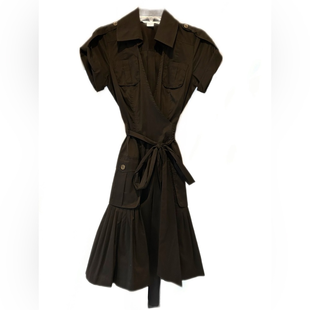 Diane Von Furstenberg Kitty Collar Wrap Dress